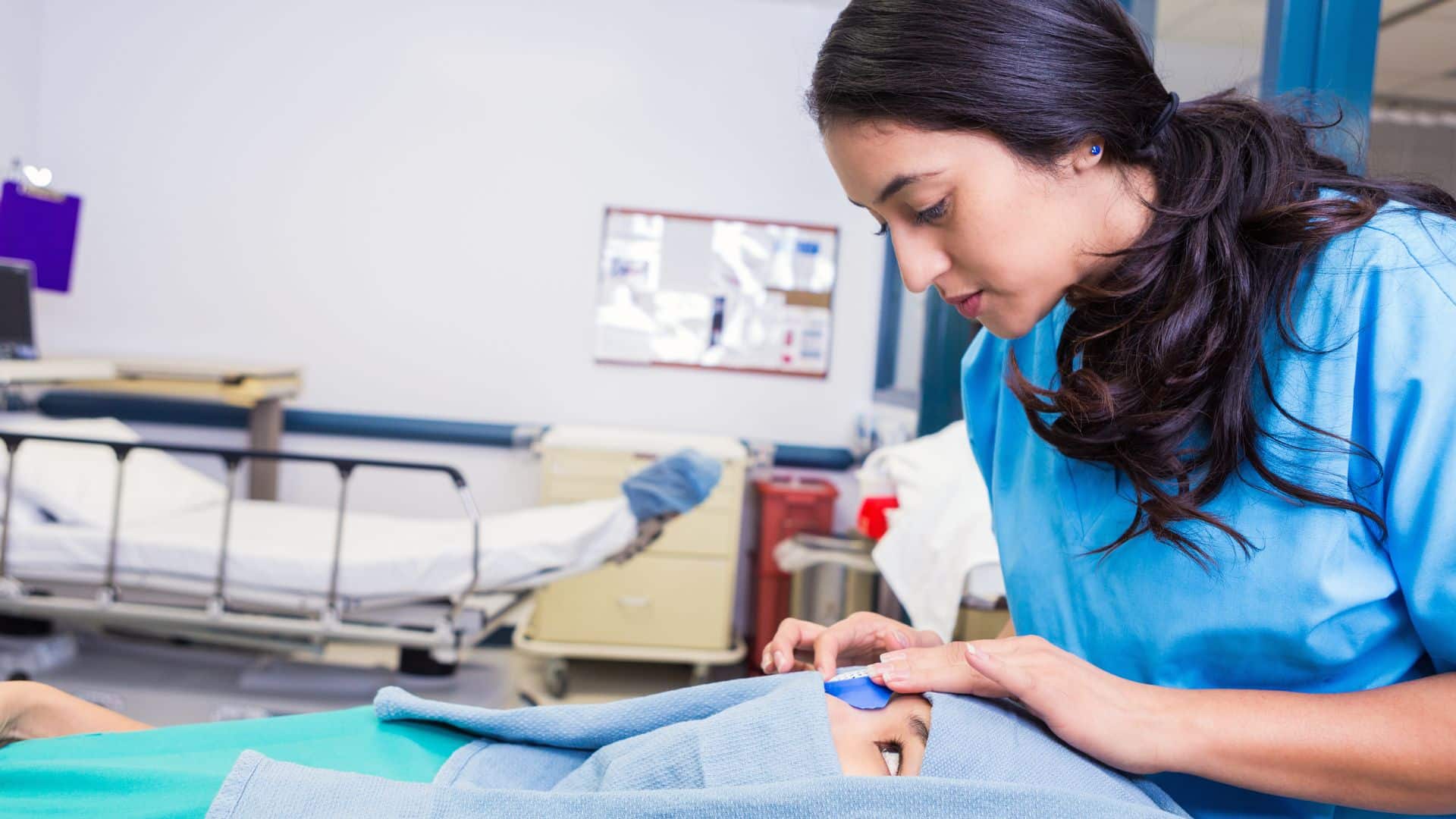 LASIK Surgeon treating patient